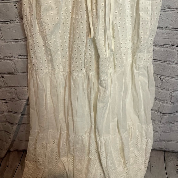 Anthropologie HD In Paris White Crochet Halter Maxi Dress - Picture 6 of 7